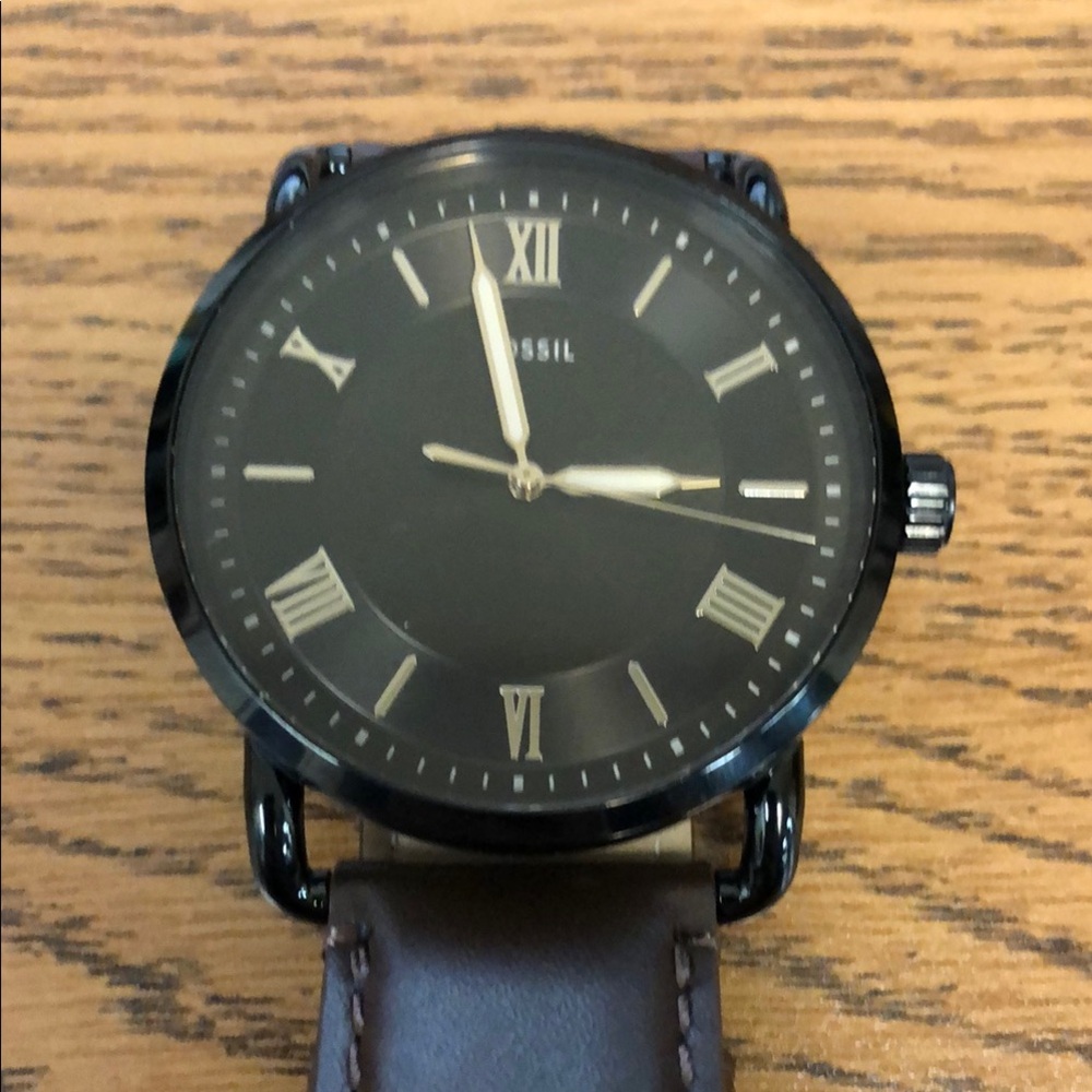 Fossil Black and Brown Watch